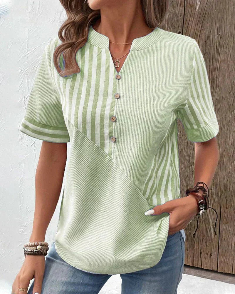 Lila | Suave Blusa Rayada