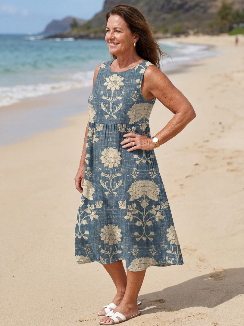 Kailo | Shoreline Floral Midi Robe