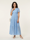 Brielle | Vestido midi de tirantes cortos con escote en forma de V