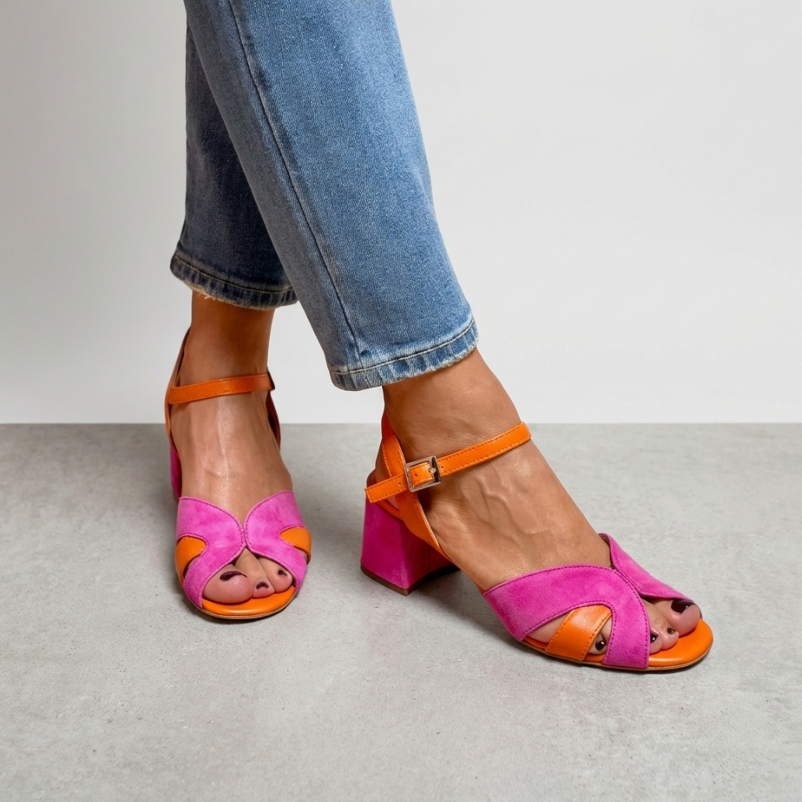Sandalias Retro Energía Rosa