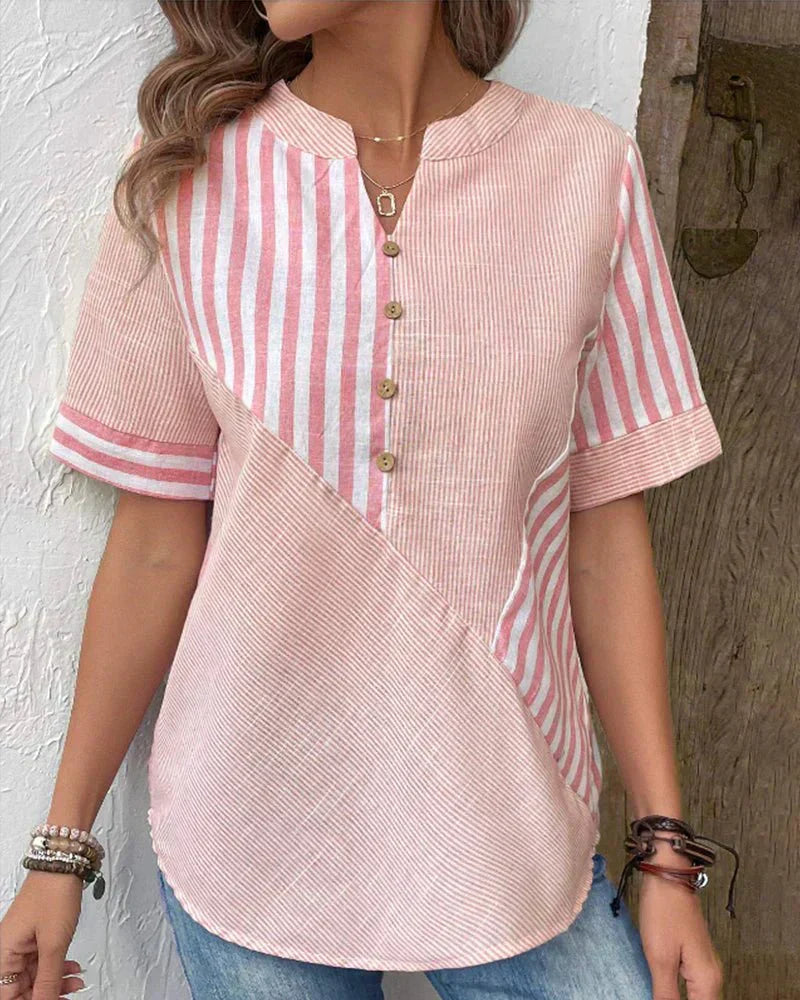 Lila | Suave Blusa Rayada