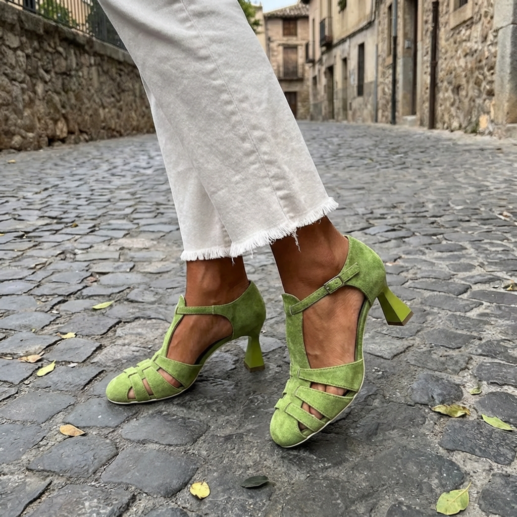 Sandalias Vintage de Arte Elegante