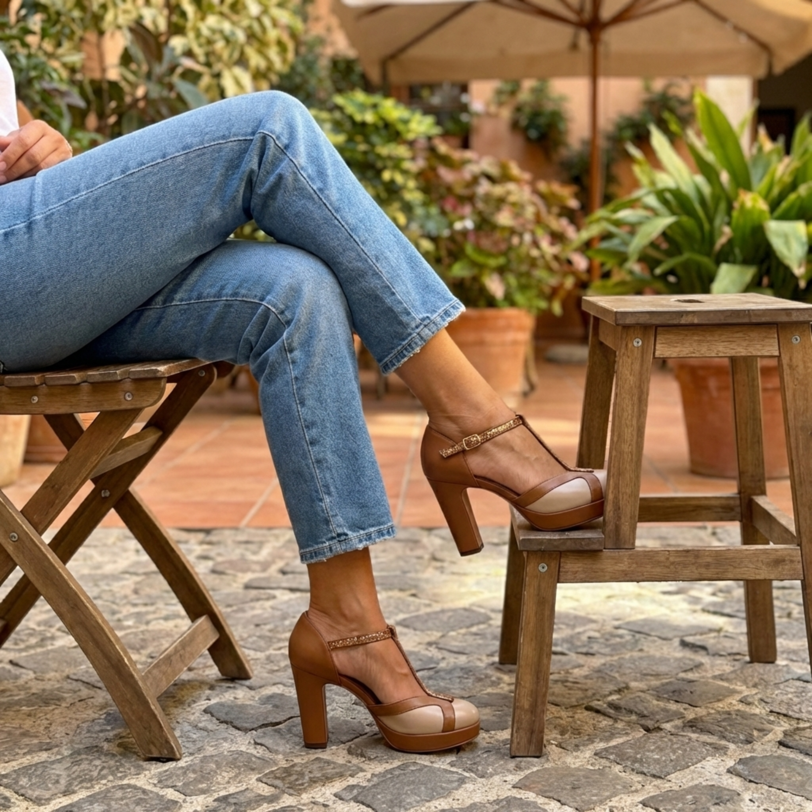 Sandalias Vintage con Elegancia Distintiva