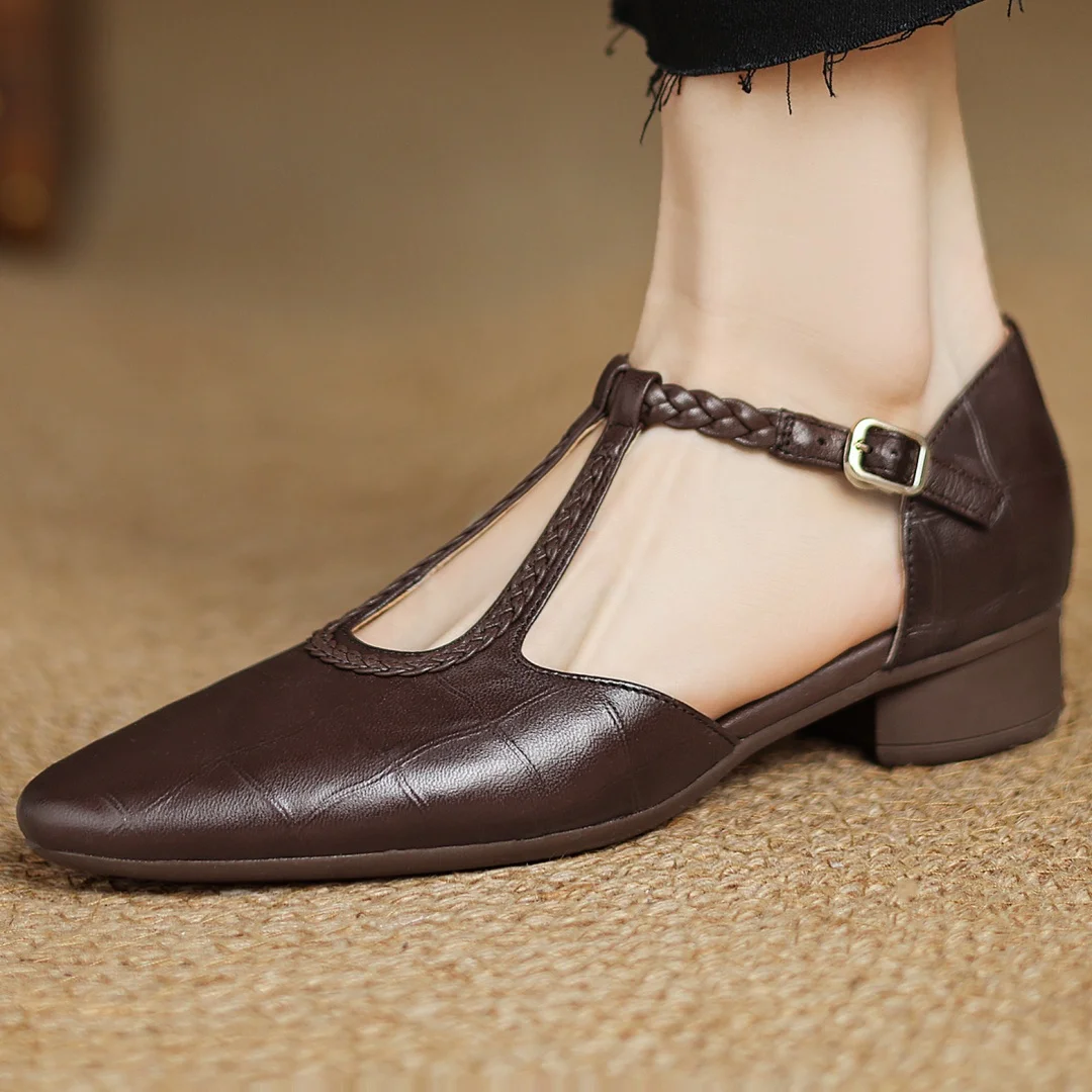 Poppy & Mae | Zapatos Mary Jane de Cuero Elegantes