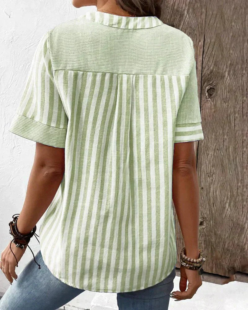 Lila | Suave Blusa Rayada