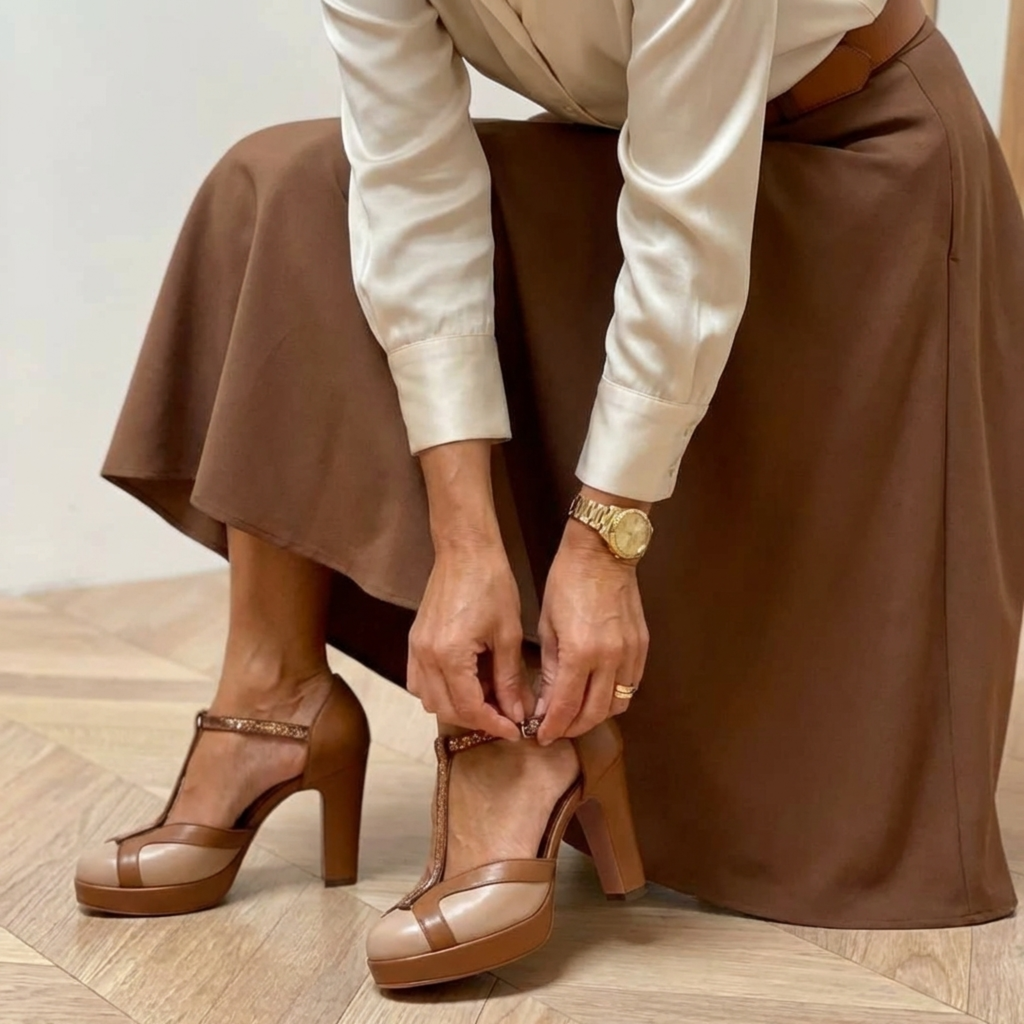 Sandalias Vintage con Elegancia Distintiva