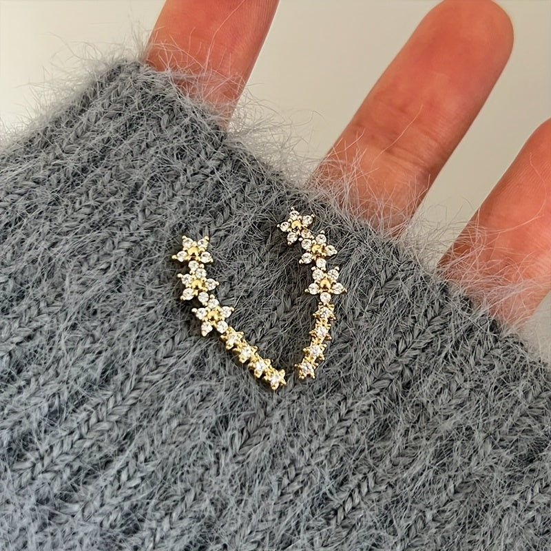 Elegantes Aretes de Diseño Floral