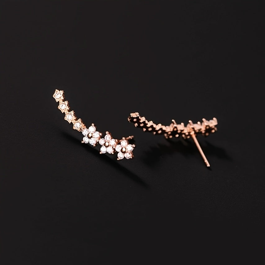 Elegantes Aretes de Diseño Floral