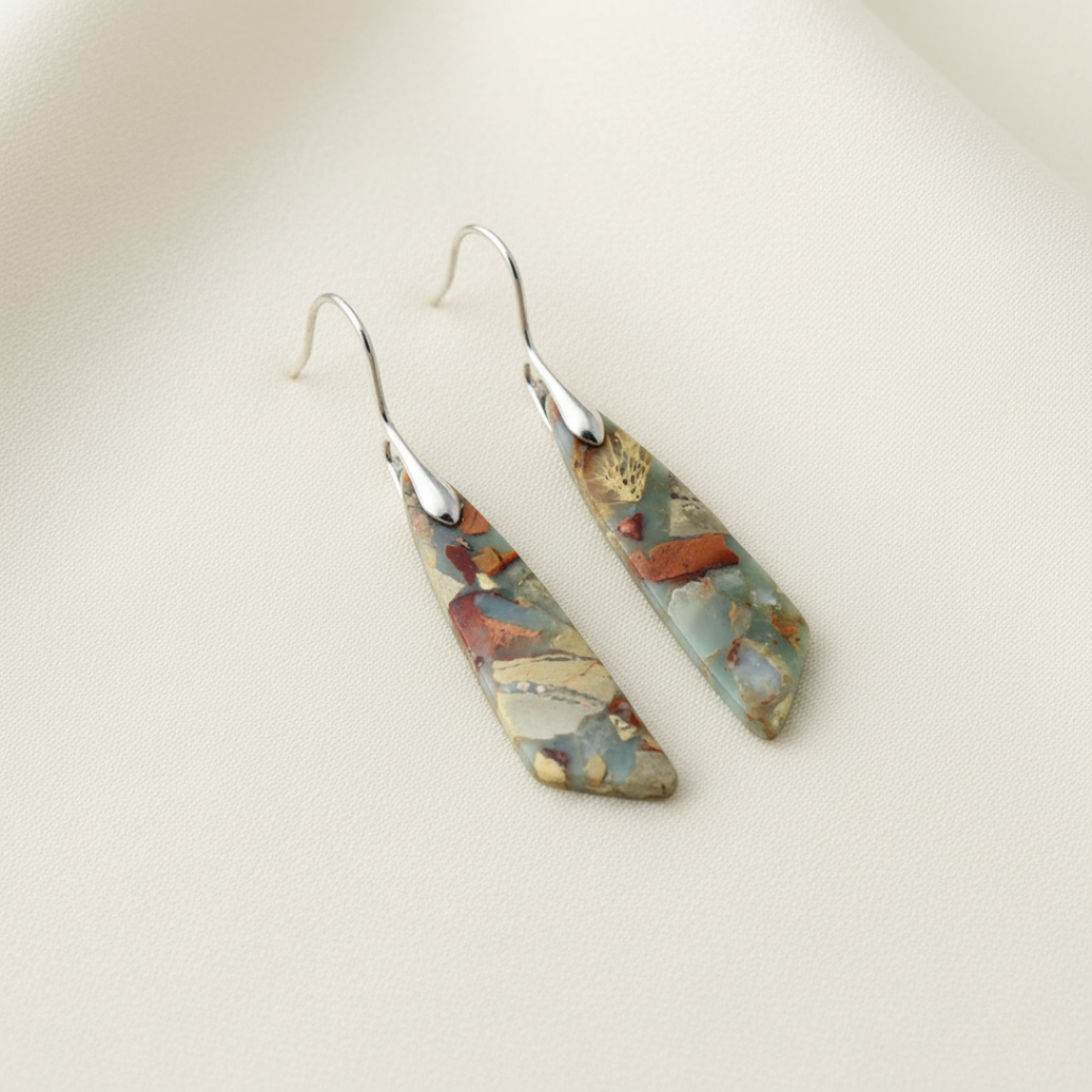 Encanto - Pendientes Vintage de Piedra Natural