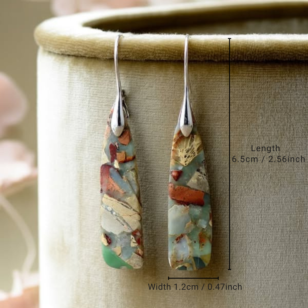 Encanto - Pendientes Vintage de Piedra Natural
