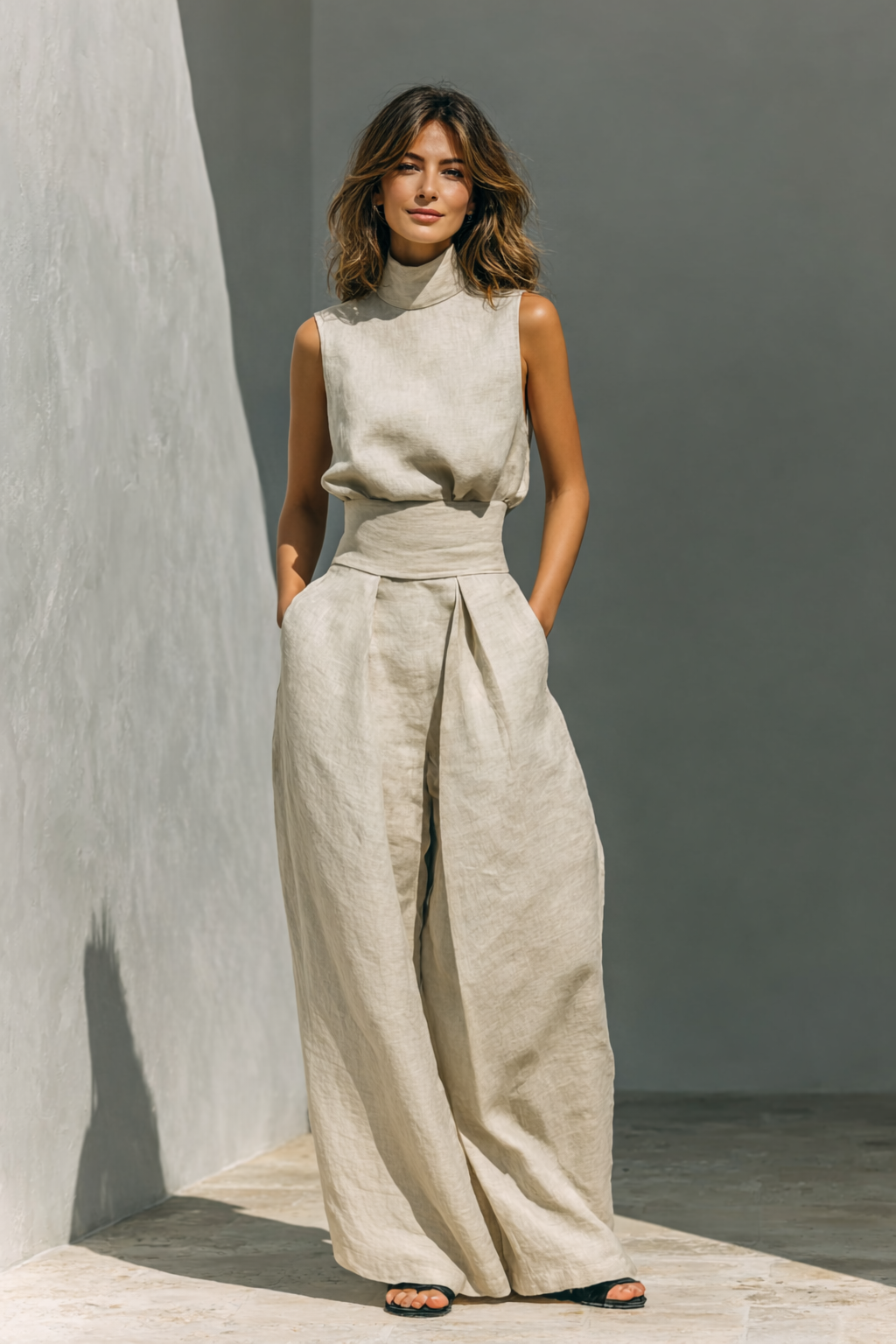 Alba - Conjunto de lino y algodón