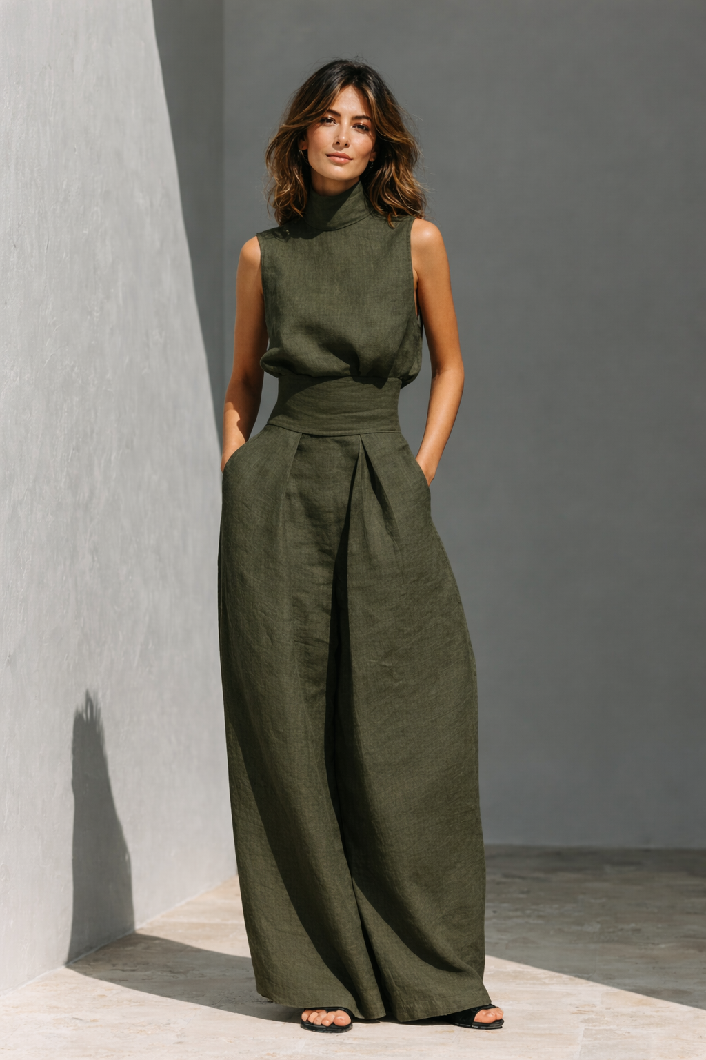 Alba - Conjunto de lino y algodón