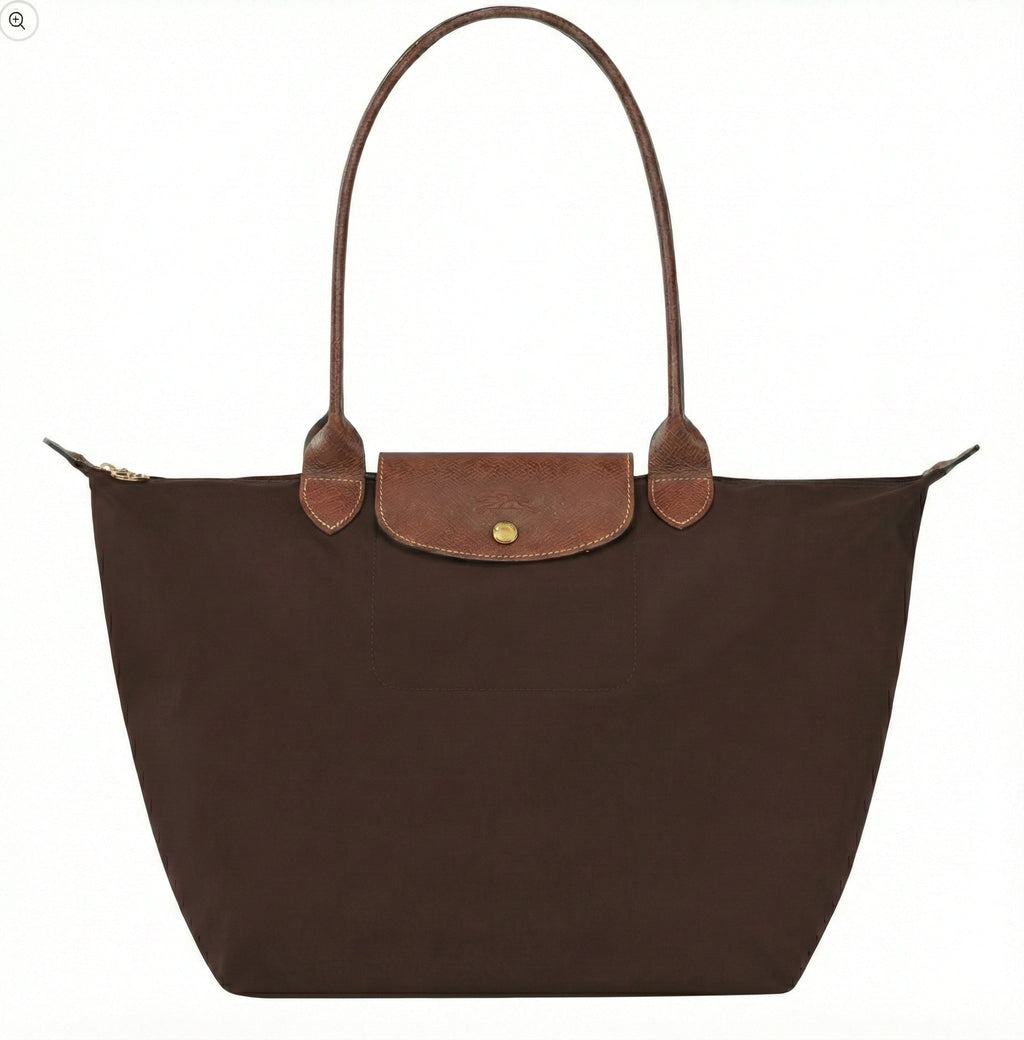 Gran bolsa Le Pliage en color ébano