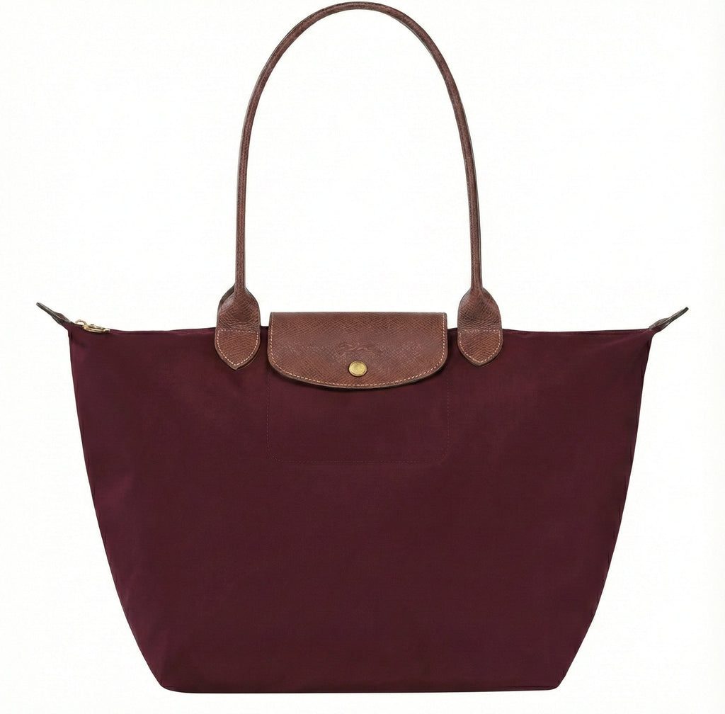 Gran Bolsa Le Pliage en Color Burdeos