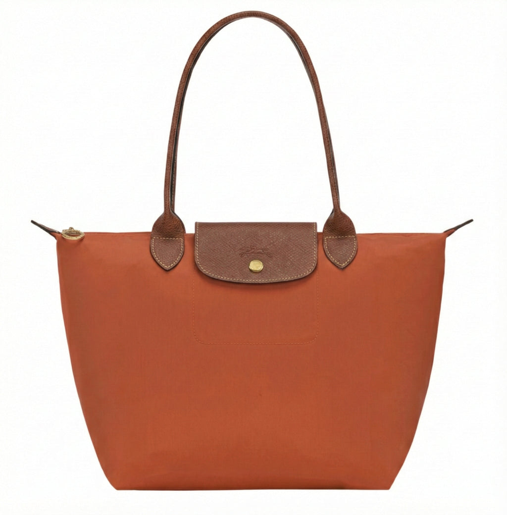 Le Pliage Large Tote Bag in Terracotta