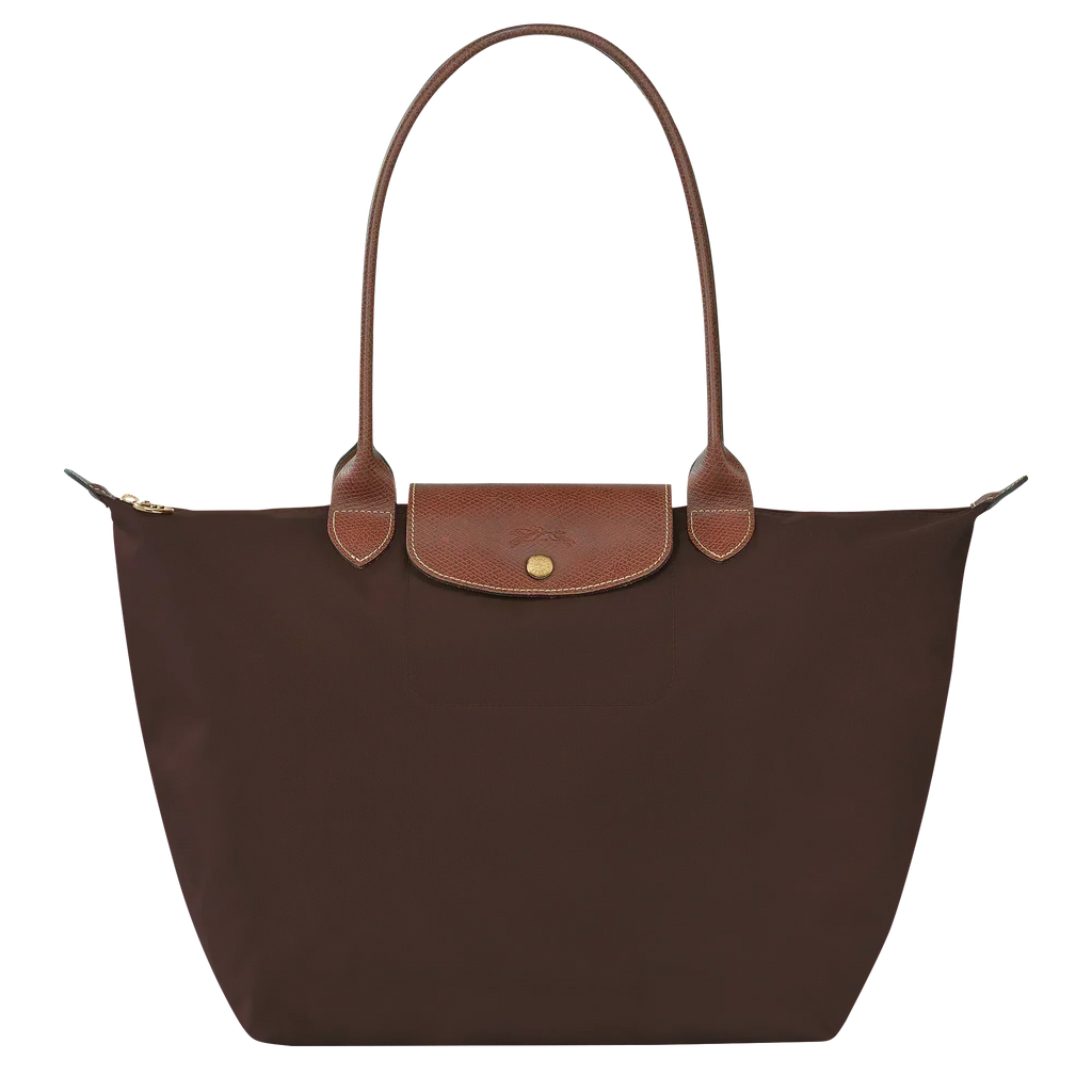 Gran bolsa Le Pliage en color ébano
