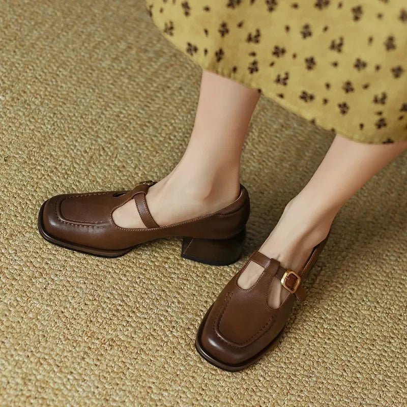 Ysolenne T-Strap Shoes