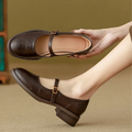 Anne | Clásicas y Cómodas Mary Janes de Cuero