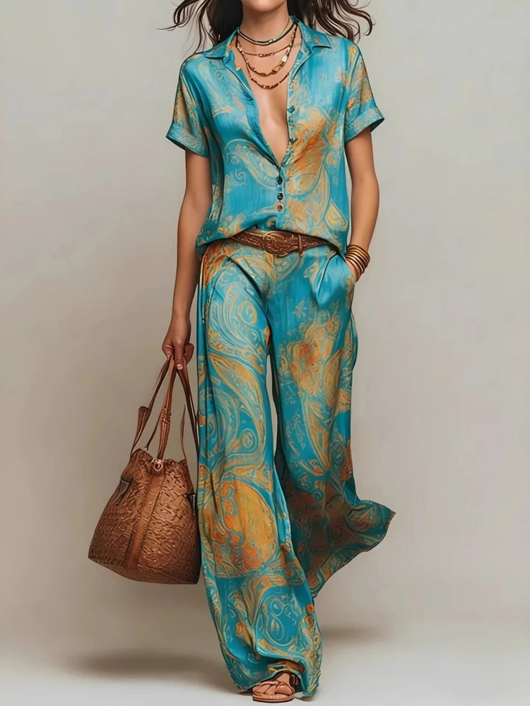 Ivone | Conjunto Elegante de Camisa y Pantalón