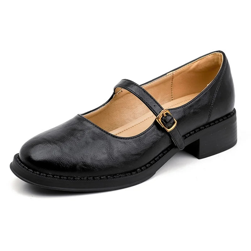 Anne | Clásicas y Cómodas Mary Janes de Cuero