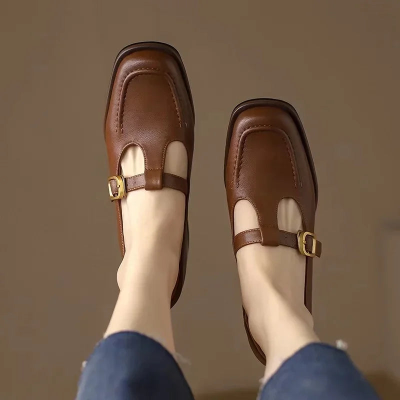 Ysolenne T-Strap Shoes