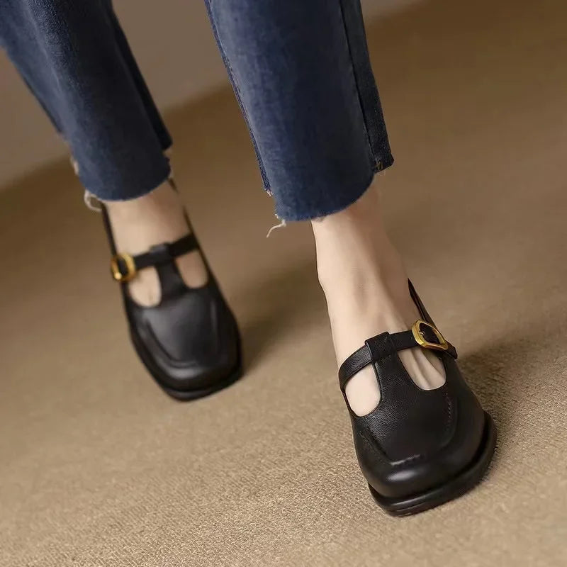 Ysolenne T-Strap Shoes