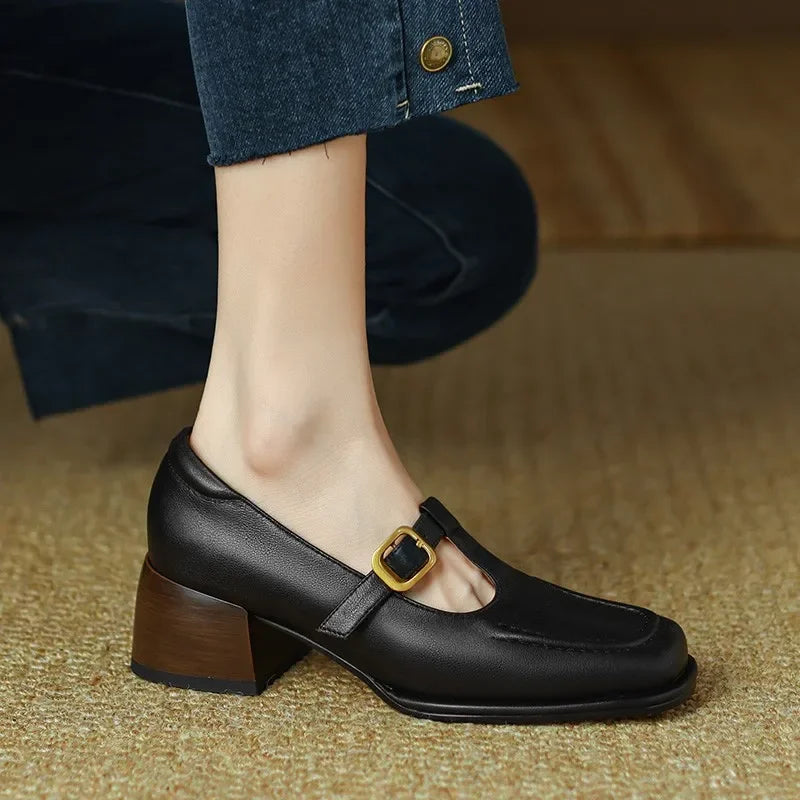 Ysolenne T-Strap Shoes
