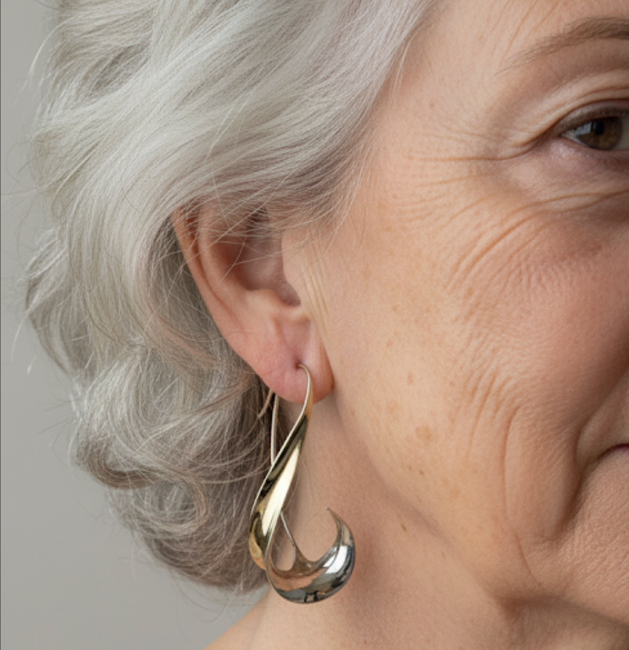 Pendientes Colgantes Vintage en Color Dorado