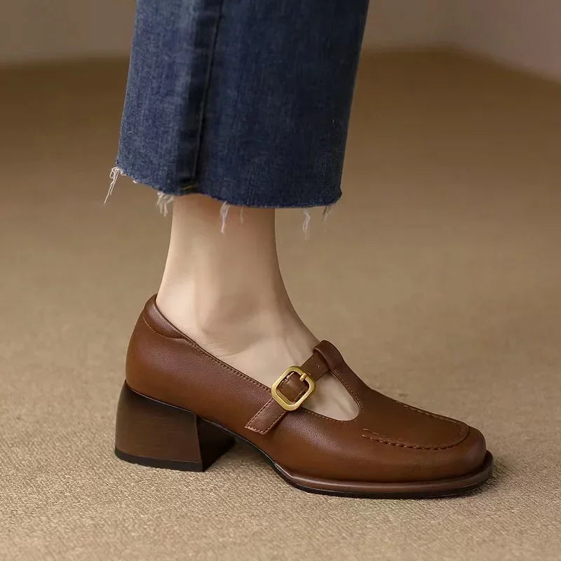 Ysolenne T-Strap Shoes