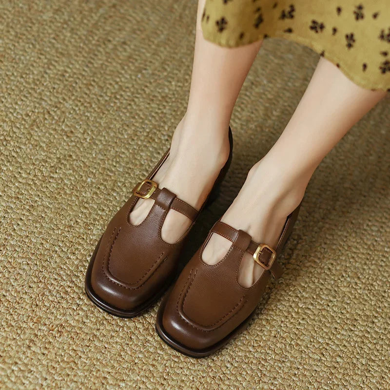 Ysolenne T-Strap Shoes