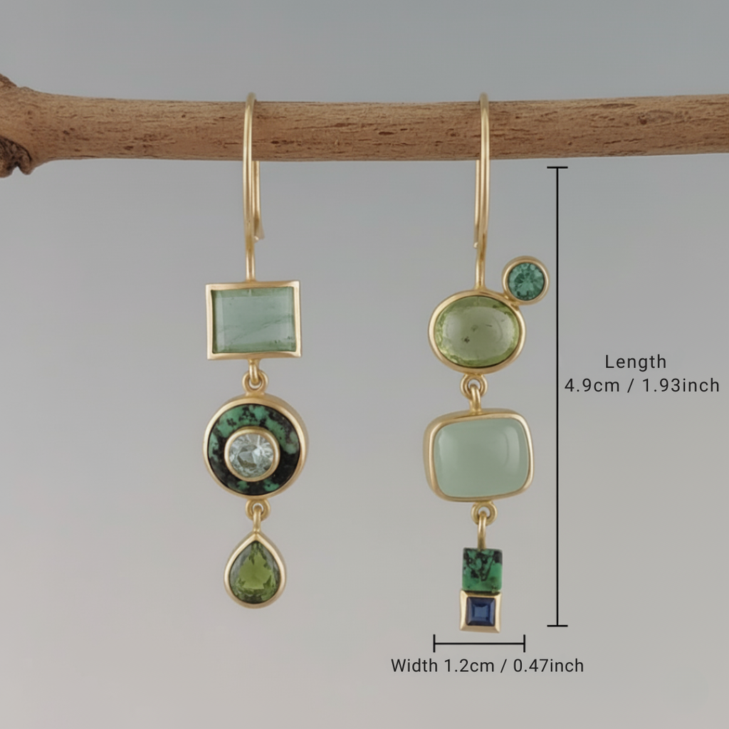 Pendientes Vintage en Verde