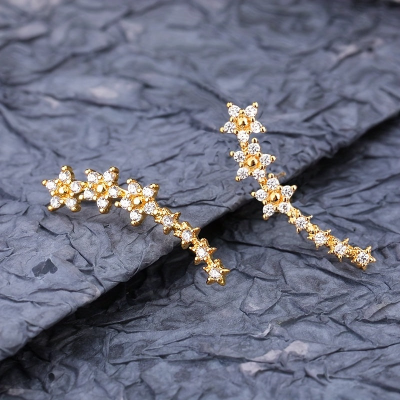 Elegantes Aretes de Diseño Floral