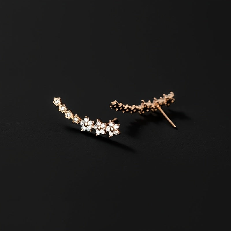 Elegantes Aretes de Diseño Floral