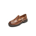 Mattea | Elegantes Zapatos Mary Jane de Cuero