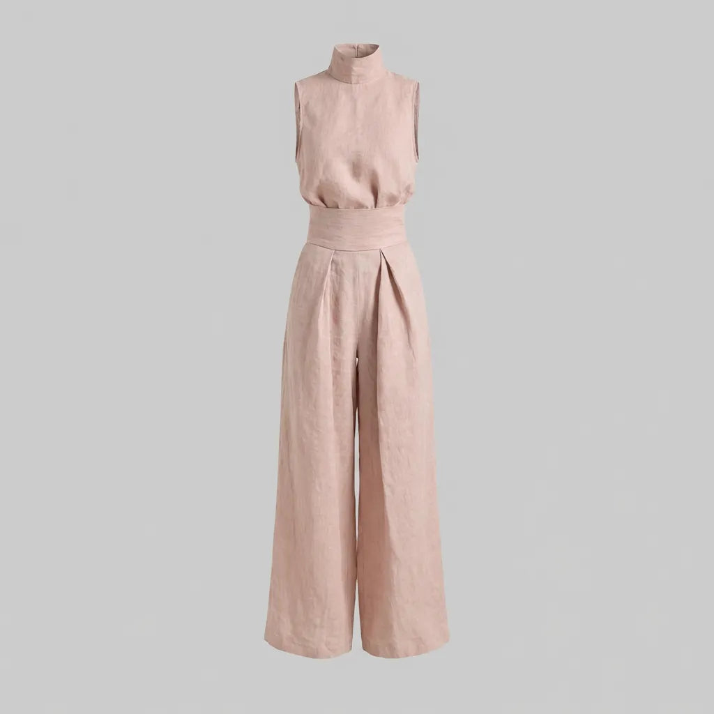 Maria | Conjunto de algodón y lino minimalista