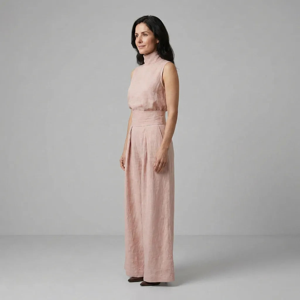 Maria | Conjunto de algodón y lino minimalista