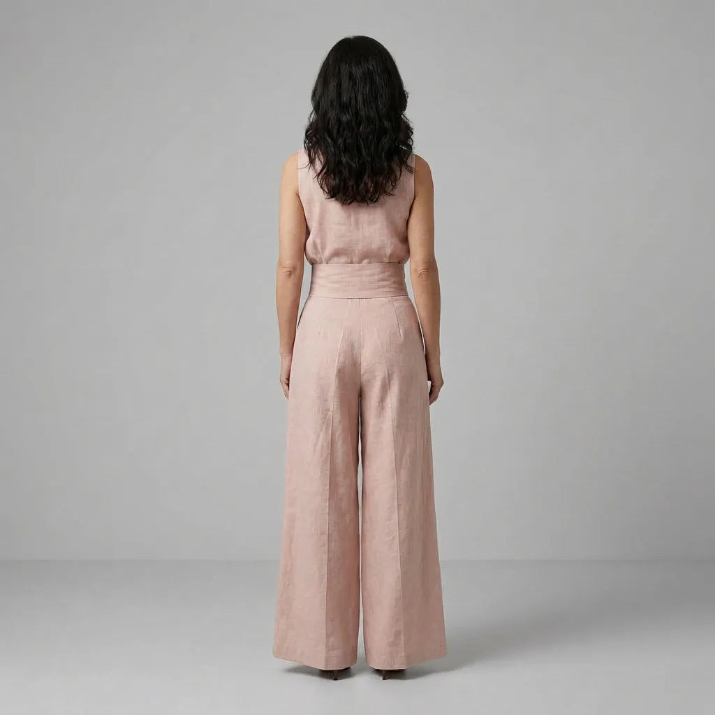 Maria | Conjunto de algodón y lino minimalista