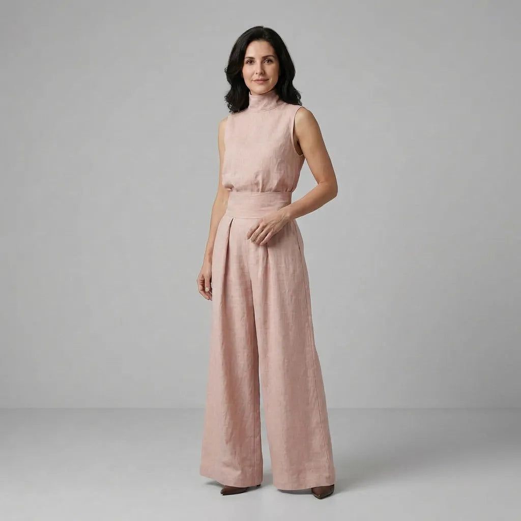 Maria | Conjunto de algodón y lino minimalista