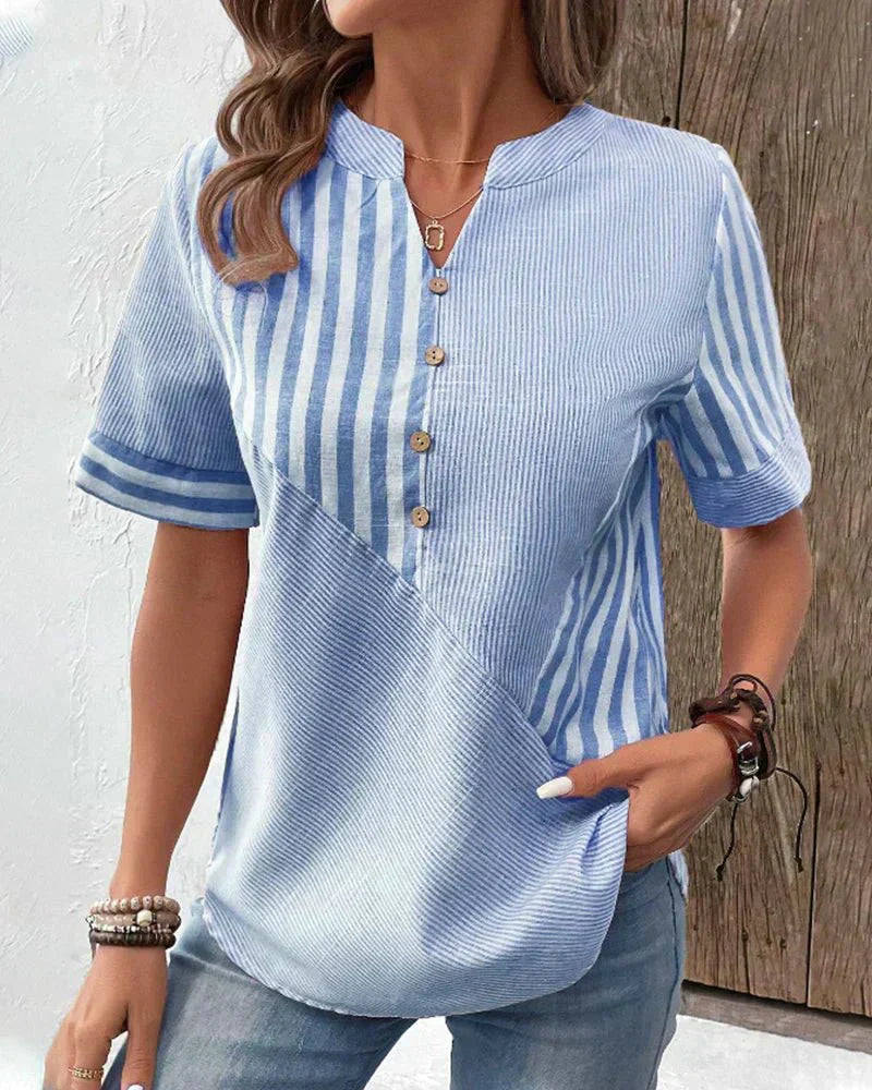 Lila | Suave Blusa Rayada