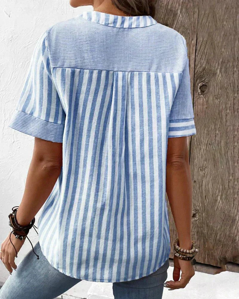 Lila | Suave Blusa Rayada