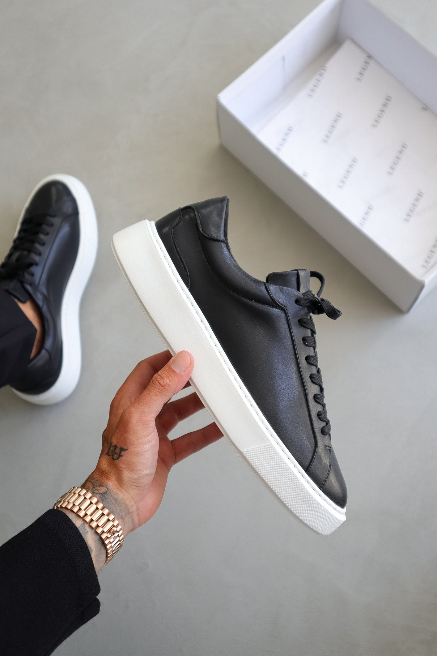 Zapato de Cuero Negro