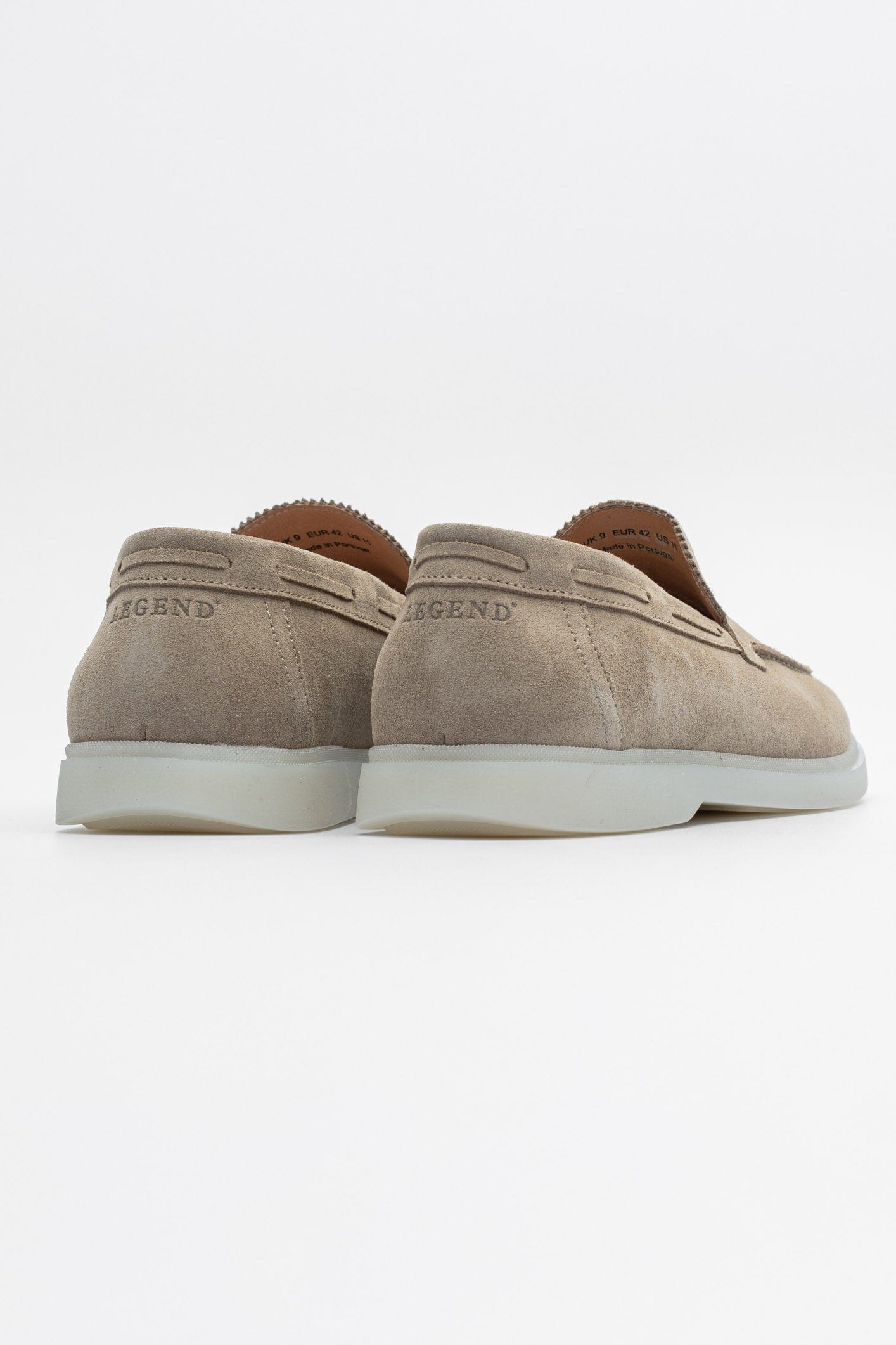 Beige Suede Loafers