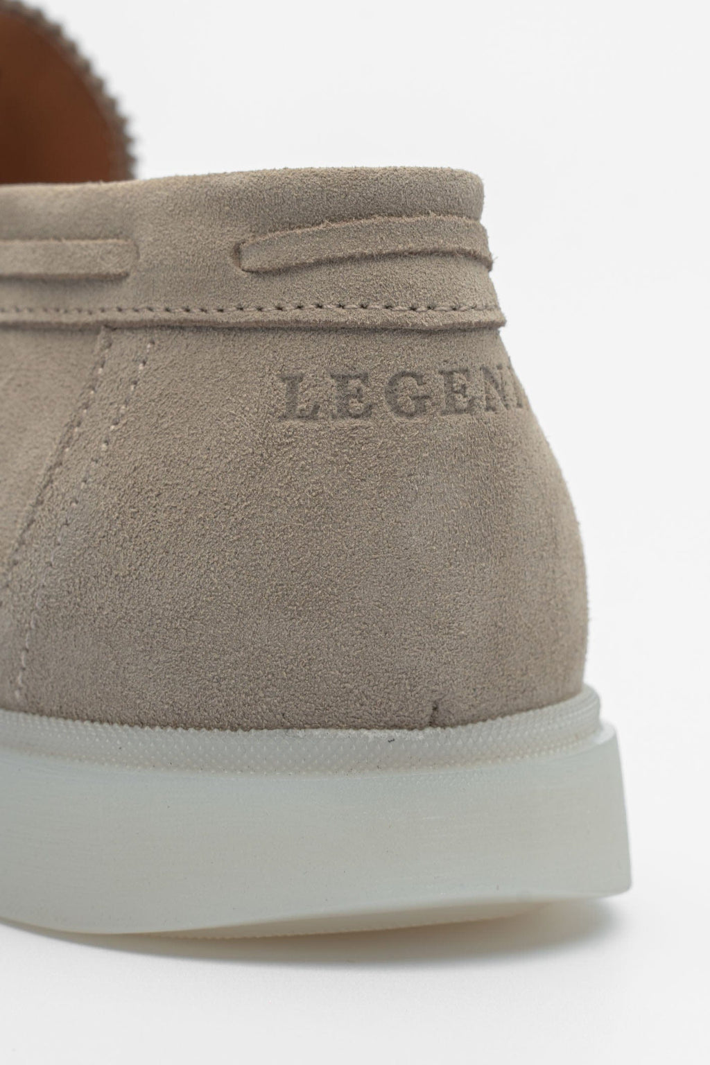 Beige Suede Loafers
