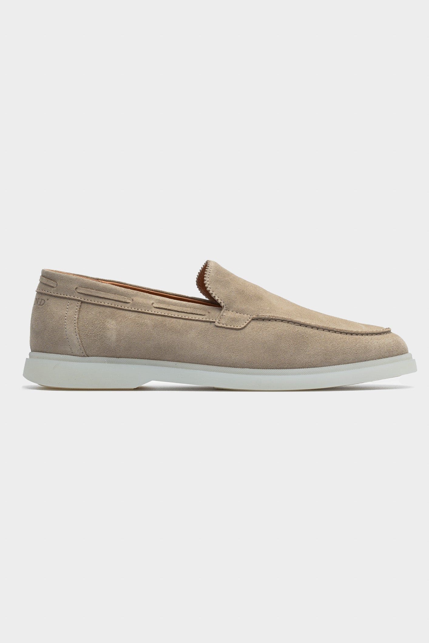 Beige Suede Loafers