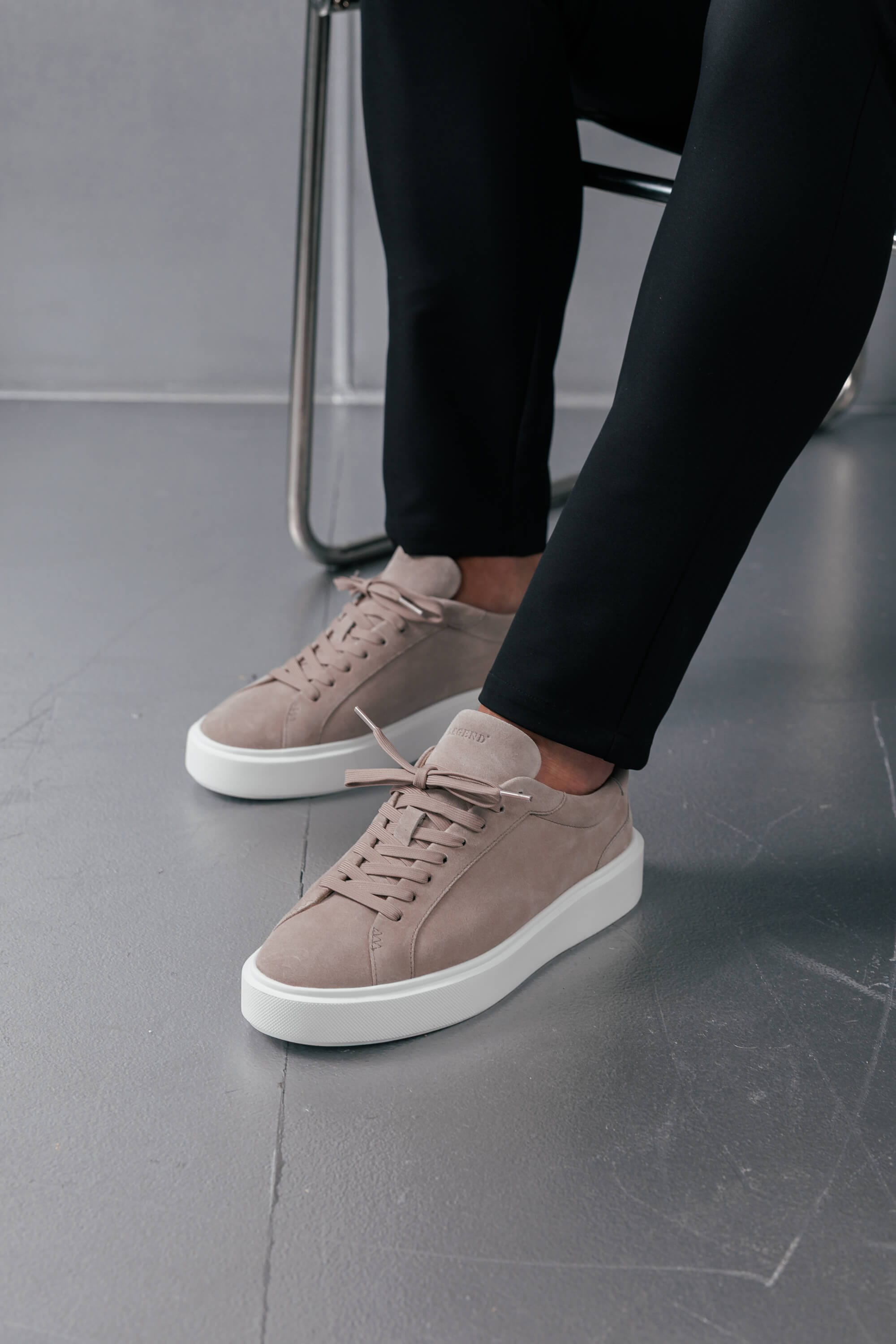 Beige Suede Sneakers