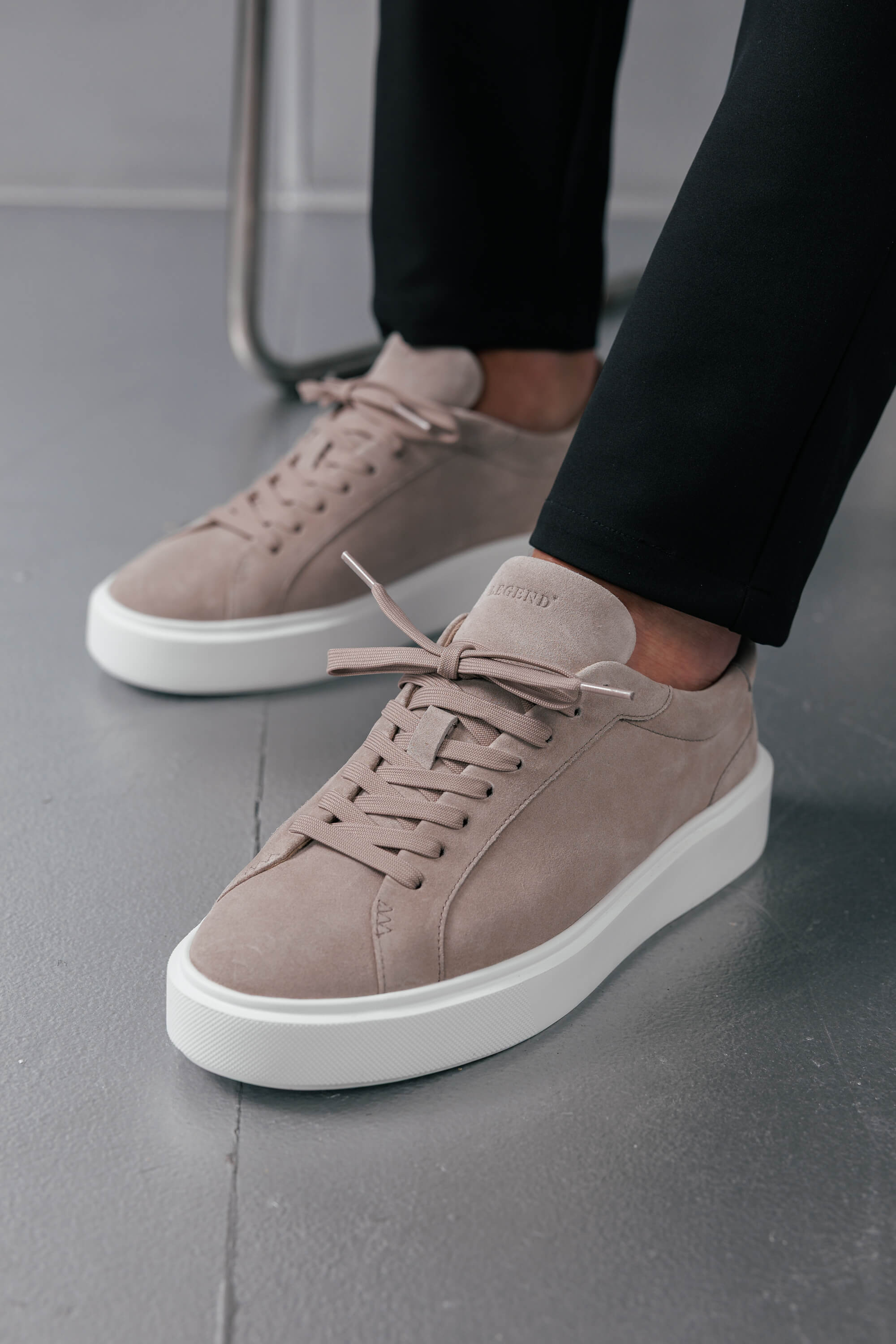 Beige Suede Sneakers