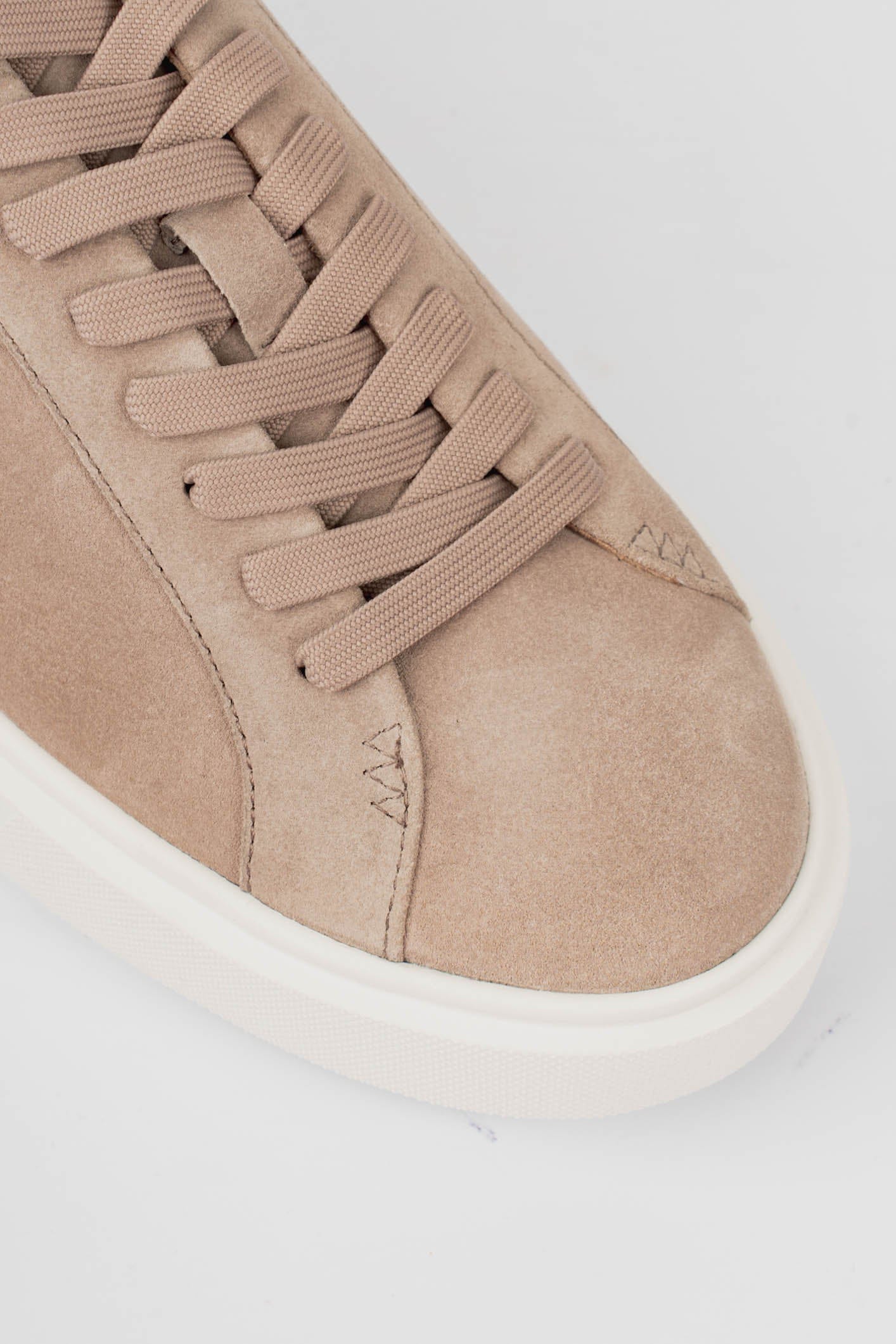 Beige Suede Sneakers