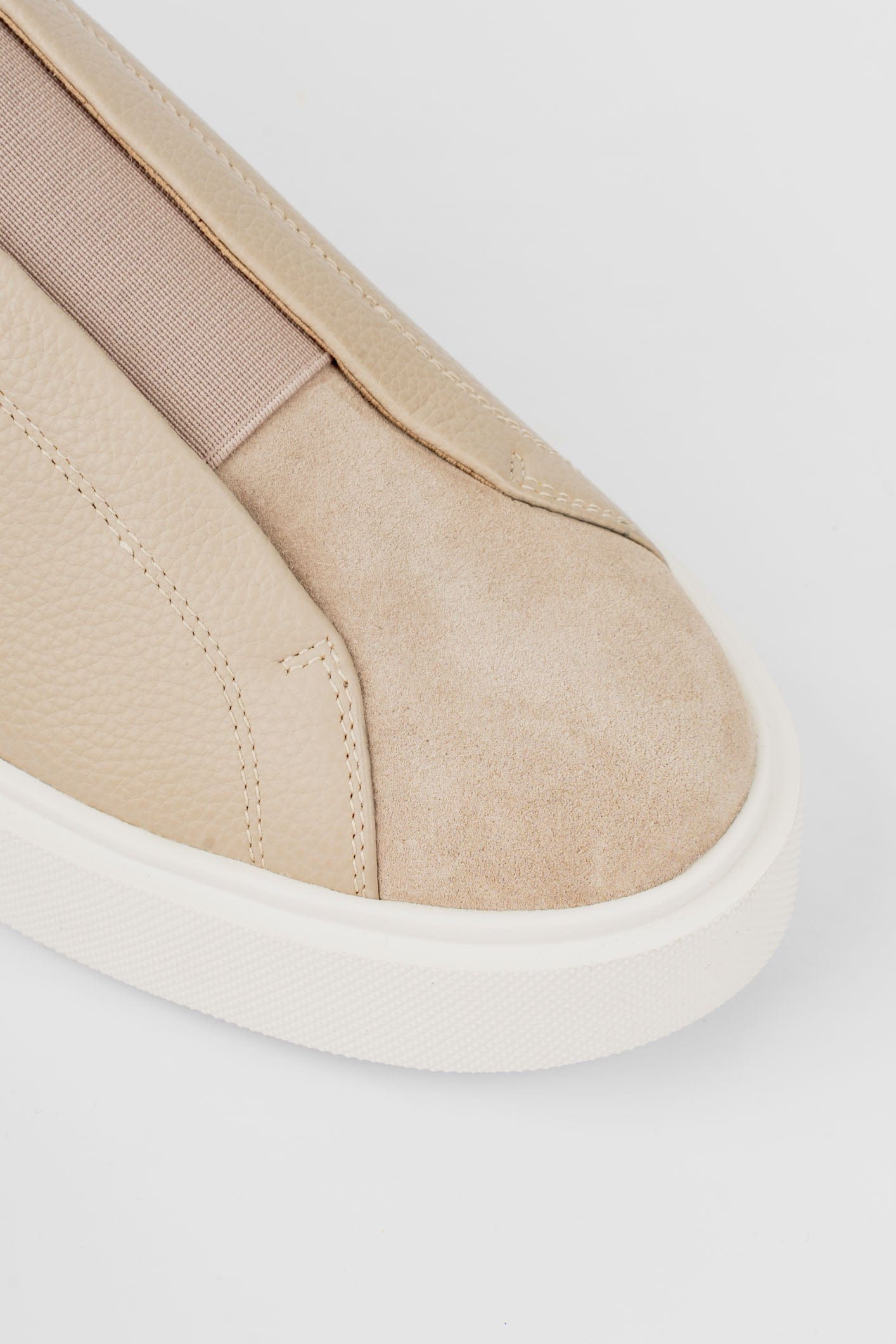 Taupe Velour Sneakers