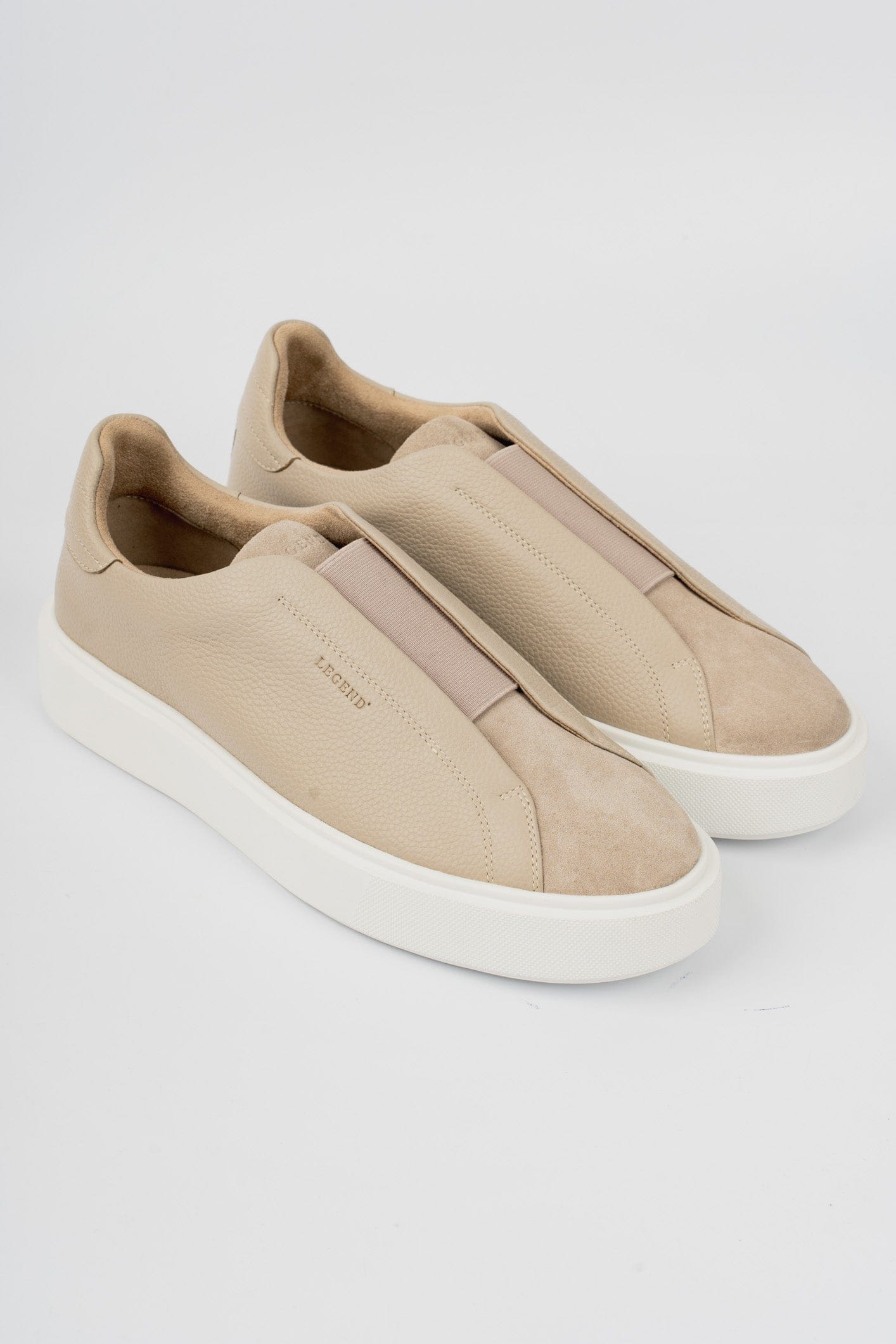 Taupe Velour Sneakers