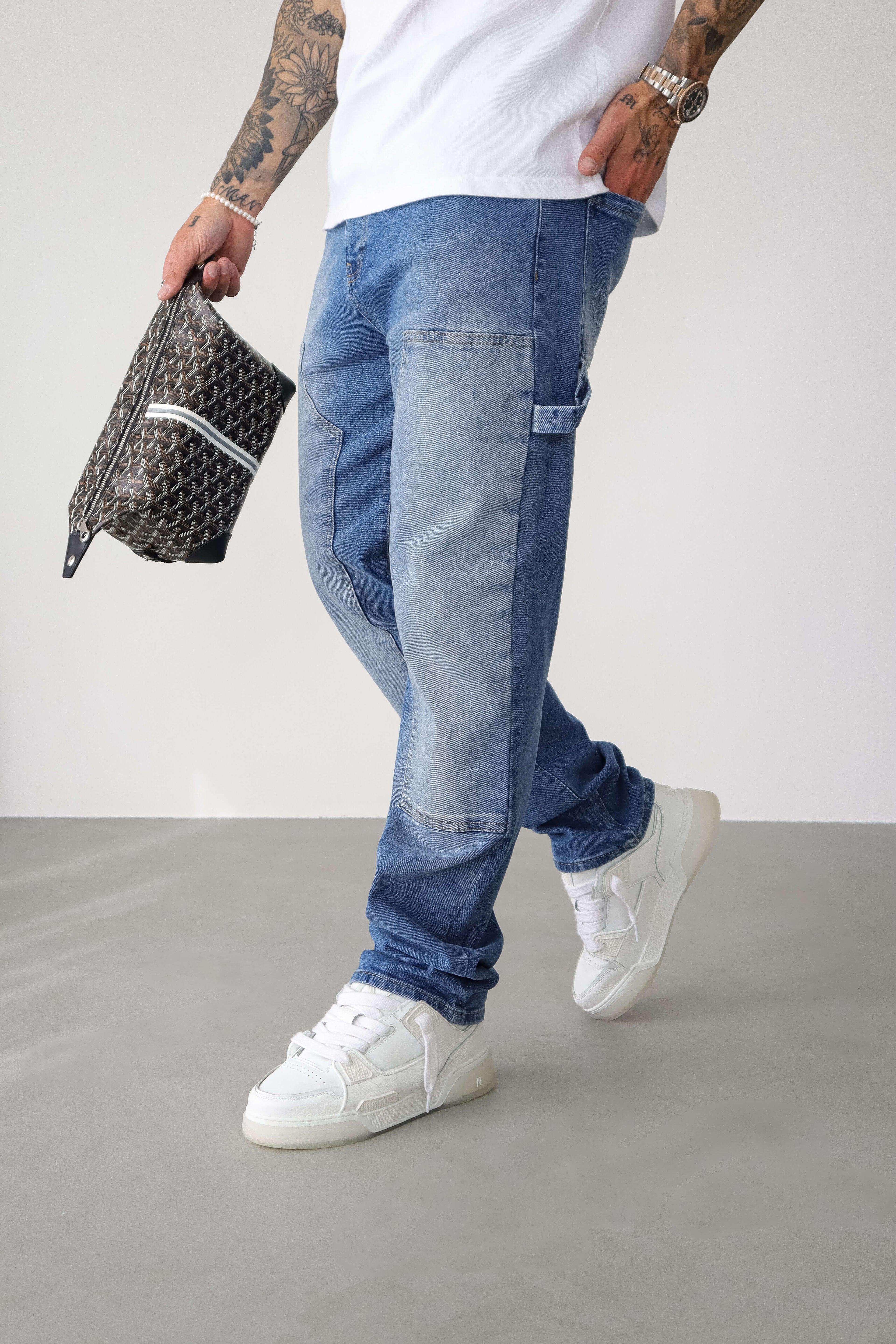 Jeans de Carpintero - Lavado Azul Claro